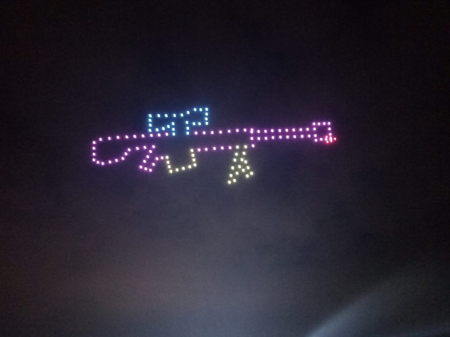 Airplane outline formation